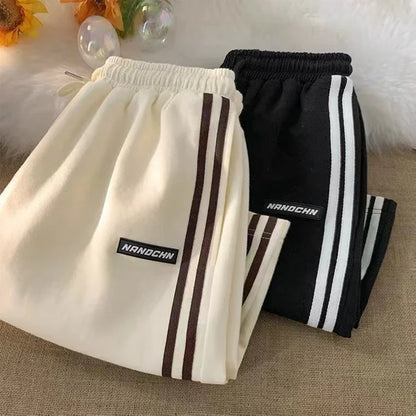 Summer Korean Strippped Loose Sport Shorts