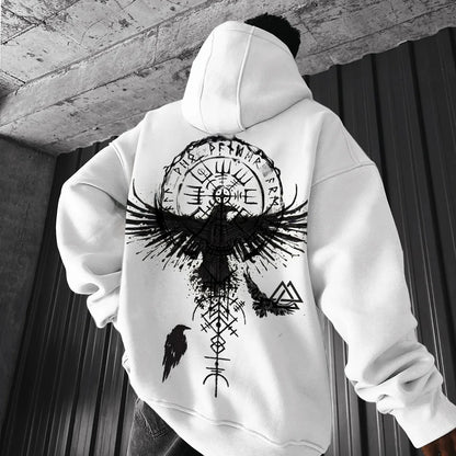 Luxury Bird Sigil Round Neck Hoodie