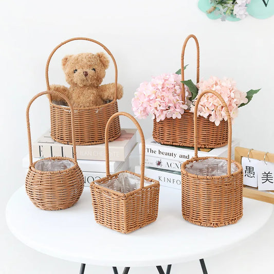 Gift Woven Flower Handmake Baskets