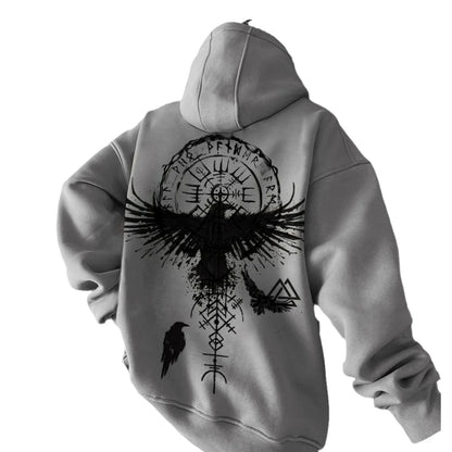 Luxury Bird Sigil Round Neck Hoodie