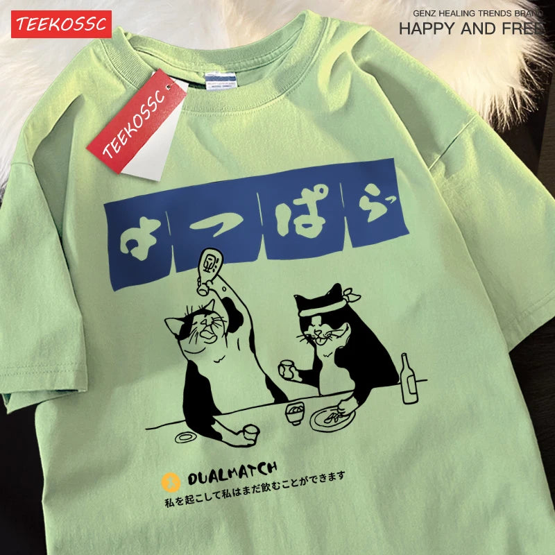 Sushi Bar Harajuku Graphic Cat Tee
