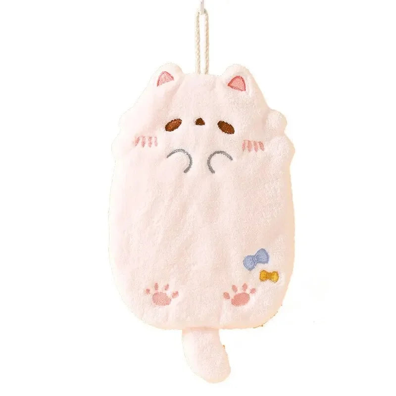 Cartoon Tanuki Cat Hanging Towels