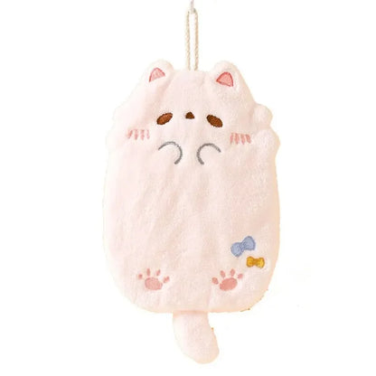 Cartoon Tanuki Cat Hanging Towels