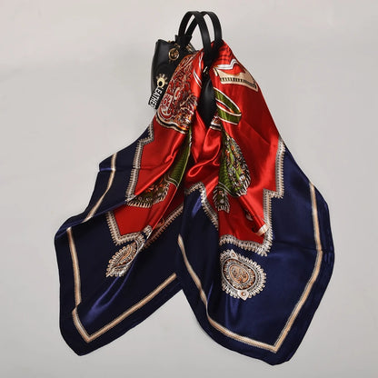 Silk Printed Rose Scarf