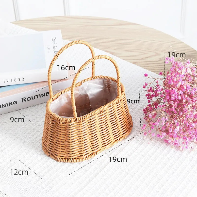 Gift Woven Flower Handmake Baskets
