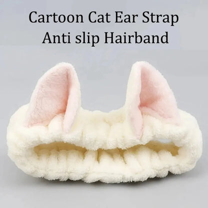 Soft Coral Cat Plush Headband