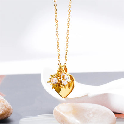 Mother's Day Necklace Love Pendant 18K Collar