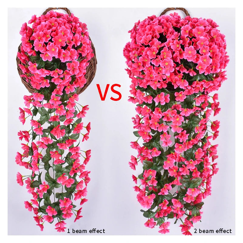 Multicolored Artificial Flower Hanging Orchid Wall Decoration