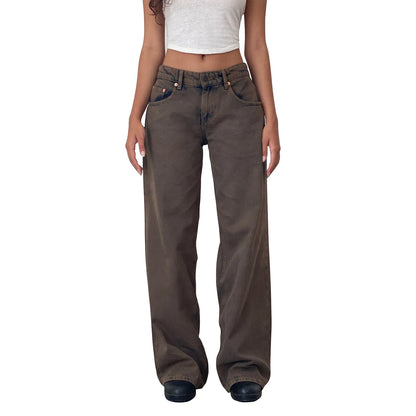 Y2k Vintage Low Waist Denim Jeans