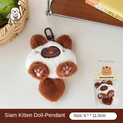 Plush Doll Animal Pendants for Keychains