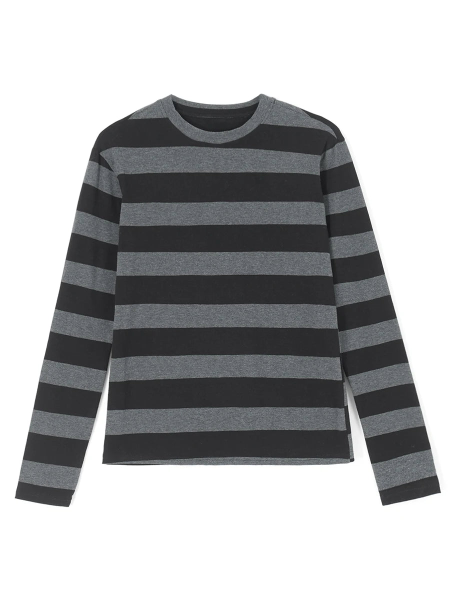 Y2K Aesthetic Stripped Pattern Gothic Long Sleeve