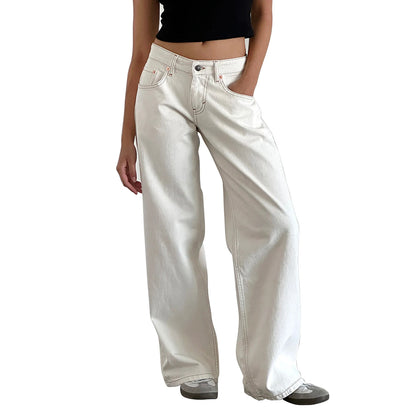 Y2k Vintage Low Waist Denim Jeans