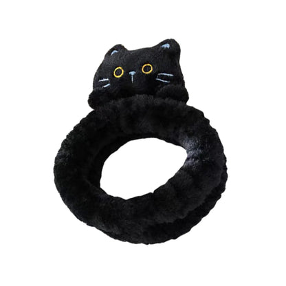 Cat Coral Fleece Makeup Head Band