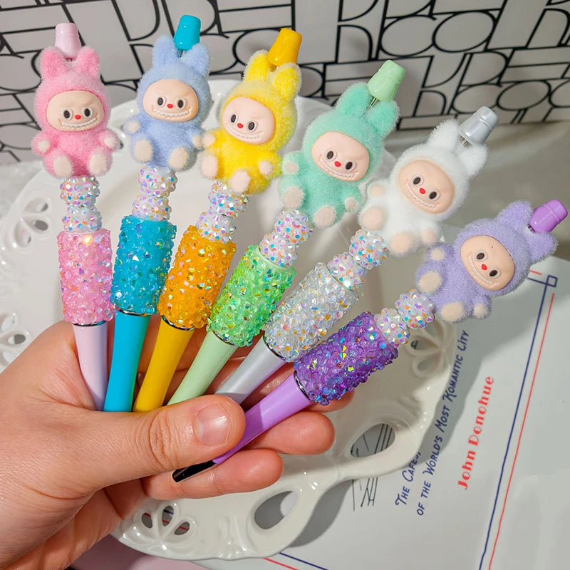 Kawaii Rhinestone Beaded String Ballpoint Pens