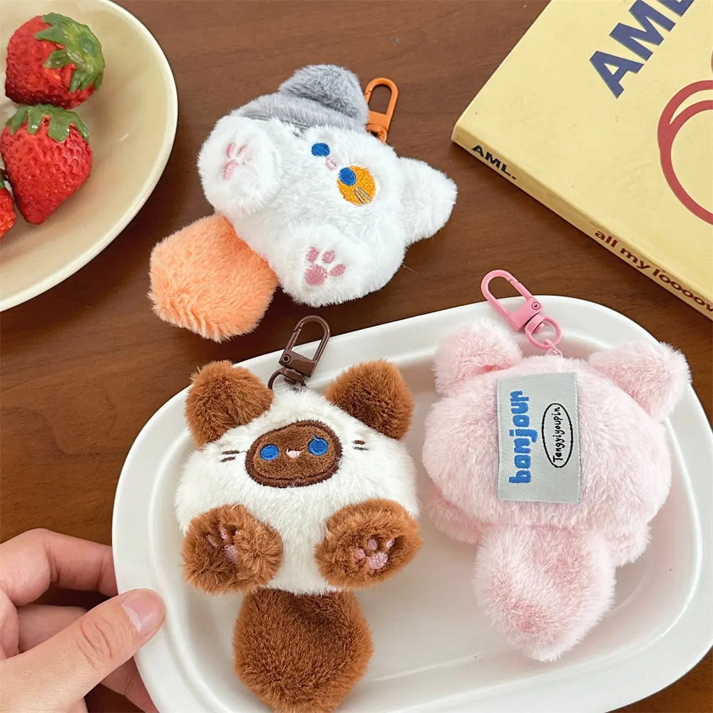 Plush Doll Animal Pendants for Keychains