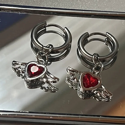 Y2K Bowknot Korean Fashion Cute Hoop Earring Fashion Set Pieces