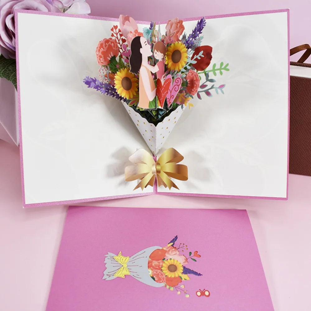 3D Bouquet Card Gift for Mother's Day
