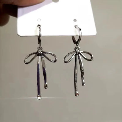 Y2K Bowknot Korean Fashion Cute Hoop Earring Fashion Set Pieces