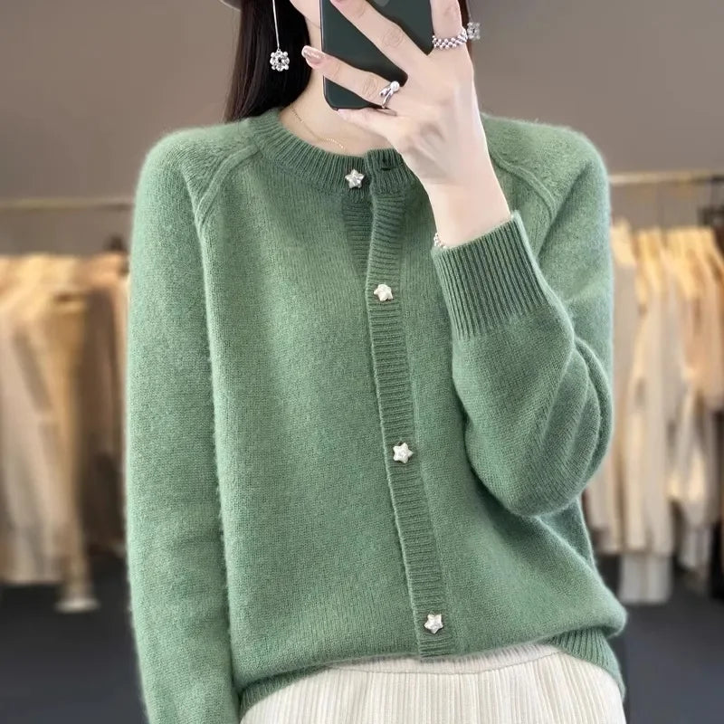 Knitted Autumn/Winter Cardigan Loose Jacket Top