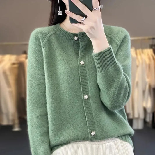 Knitted Autumn/Winter Cardigan Loose Jacket Top