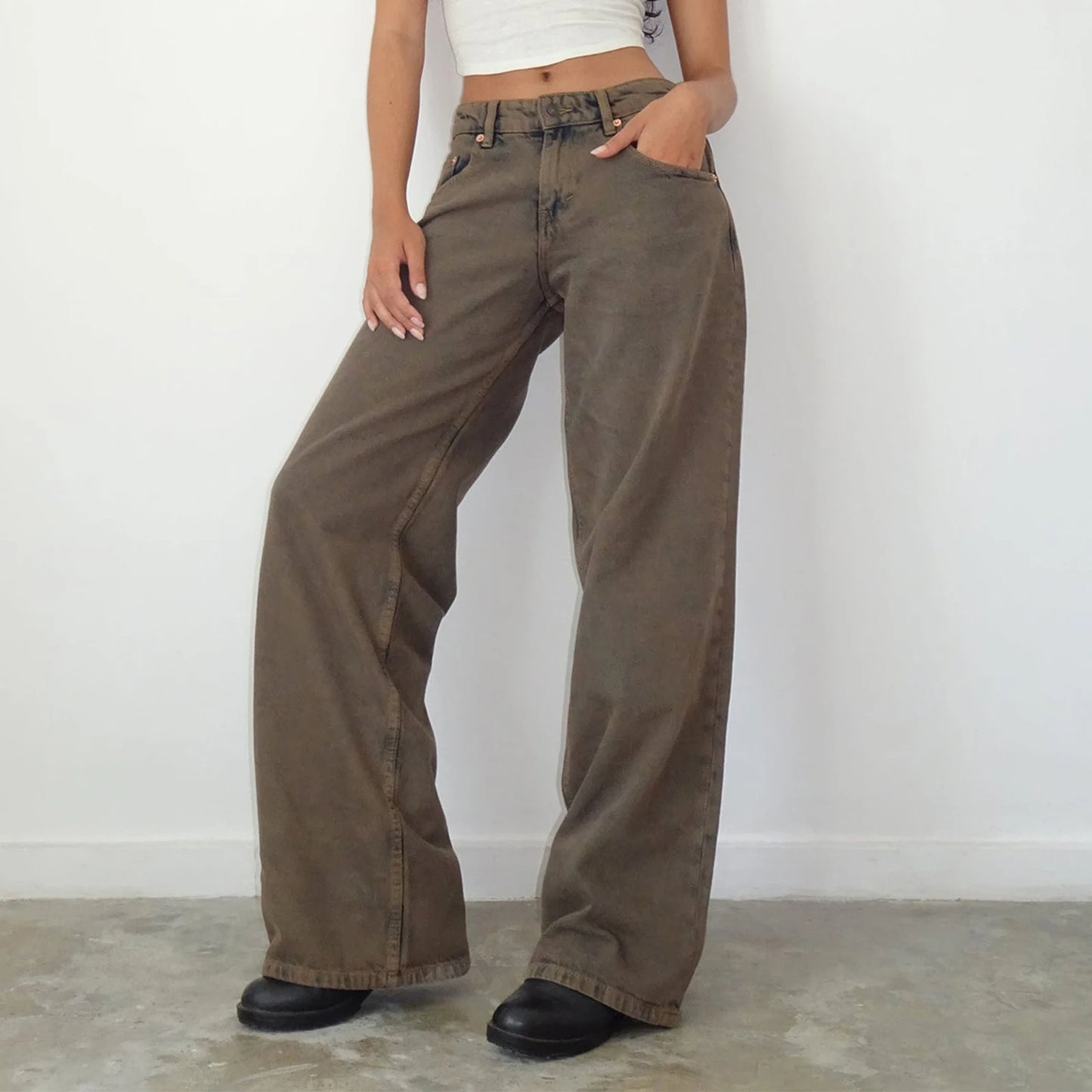Y2k Vintage Low Waist Denim Jeans