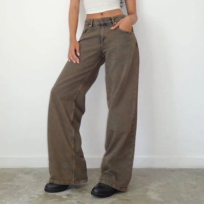 Y2k Vintage Low Waist Denim Jeans