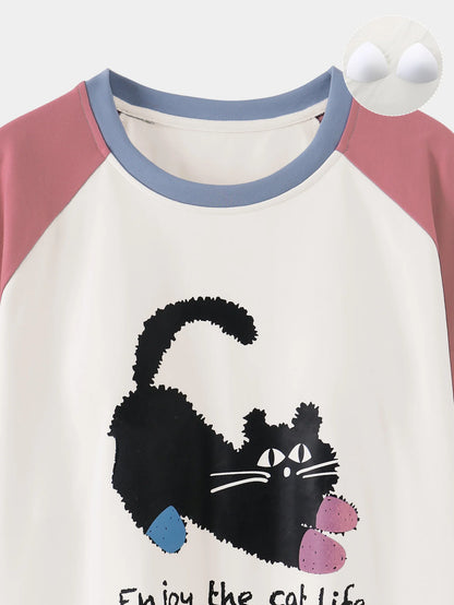 Cute Pajama Mitten Kitten Shirt