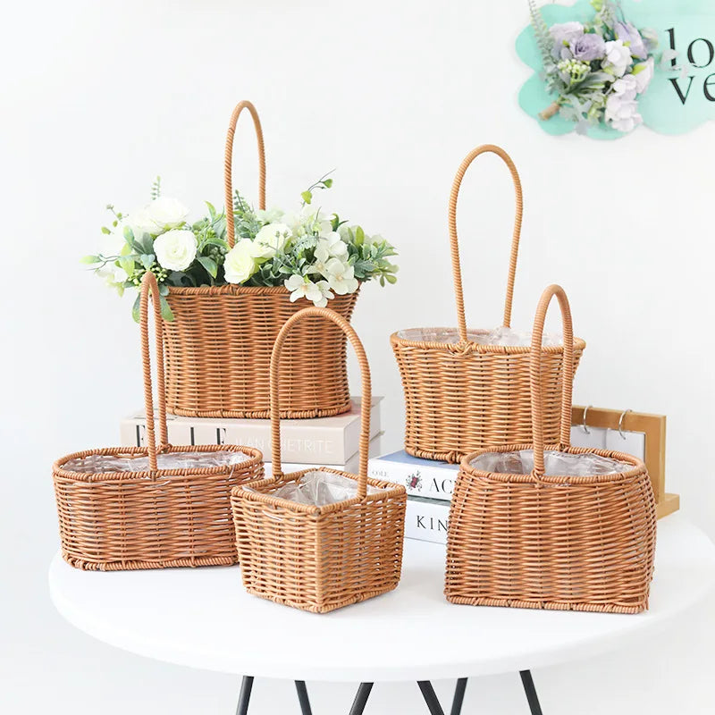 Gift Woven Flower Handmake Baskets