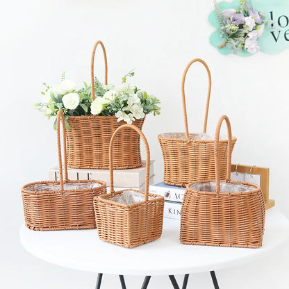Gift Woven Flower Handmake Baskets
