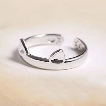 Cute Cat Ear Paw Finger Rings