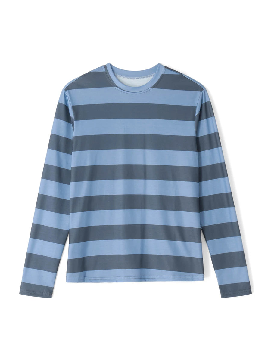 Y2K Aesthetic Stripped Pattern Gothic Long Sleeve