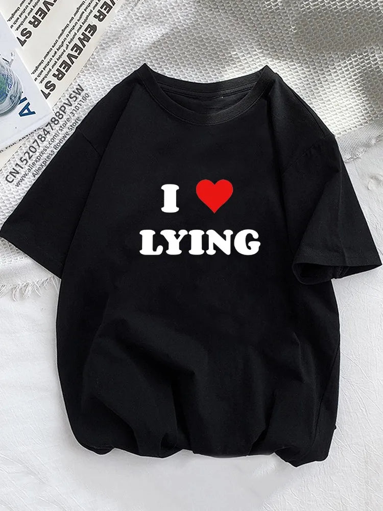 Women's Emo Boy Heart Graphic Printed T-Shirt