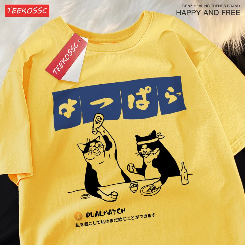 Sushi Bar Harajuku Graphic Cat Tee