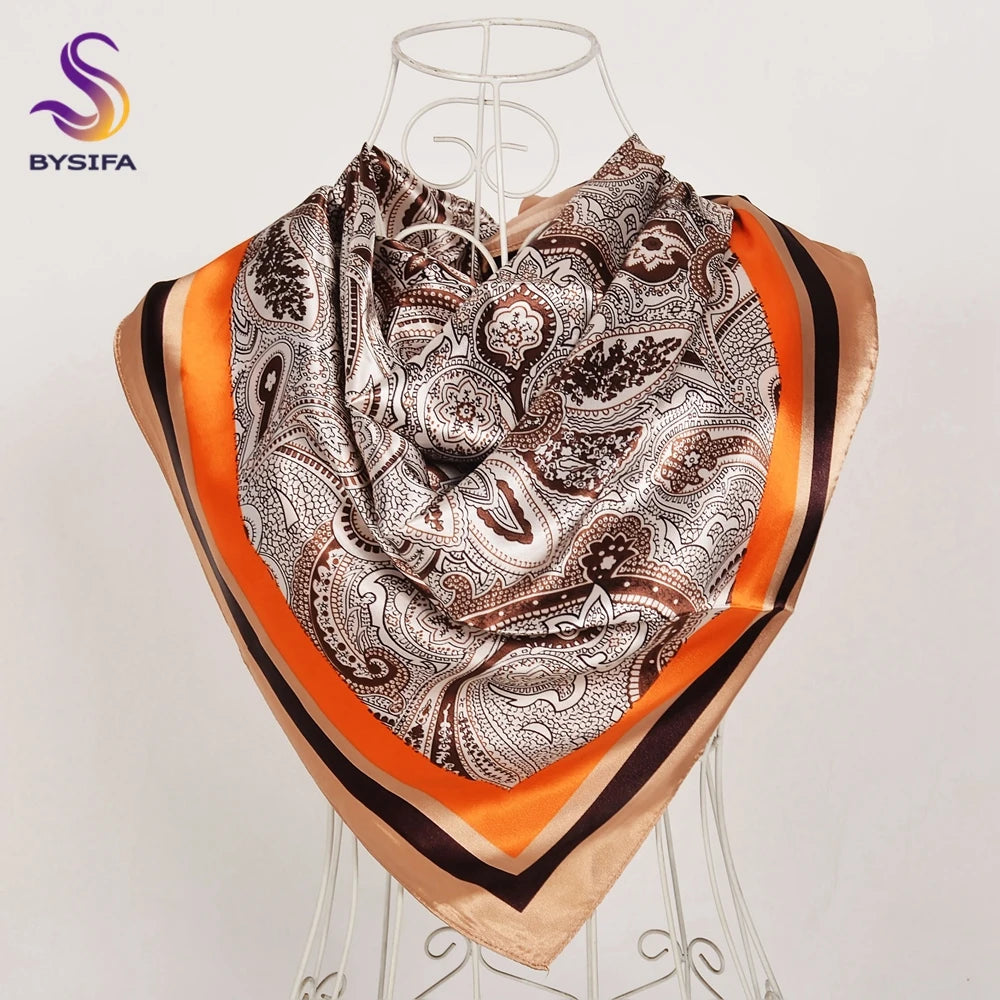 Silk Printed Rose Scarf