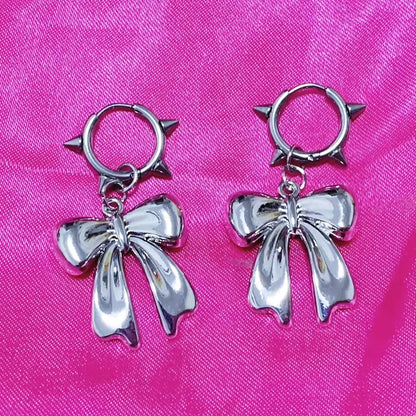 Y2K Bowknot Korean Fashion Cute Hoop Earring Fashion Set Pieces