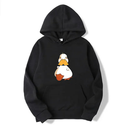 Cartoon Duckling Printed Hoodie Sport Wear
