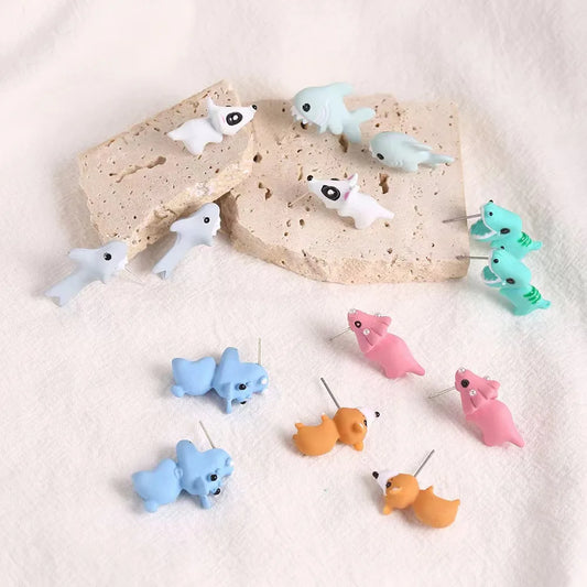 1pcs Animal Mini Bite Earrings