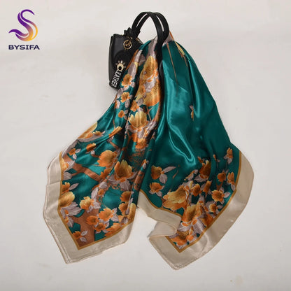 Silk Printed Rose Scarf