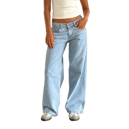 Y2k Vintage Low Waist Denim Jeans